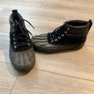 Vans Black High-Top Duck Boot Style Sneakers